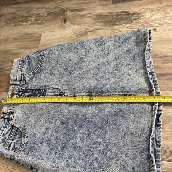 Vintage 80s Georges Marciano Guess High Waist Acid Wash Denim Skirt Sz 30 USA - Picture 8 of 8